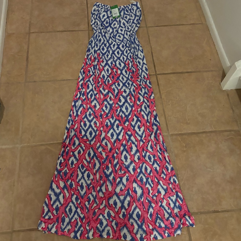 Lilly Pulitzer Strapless Maxi NWT